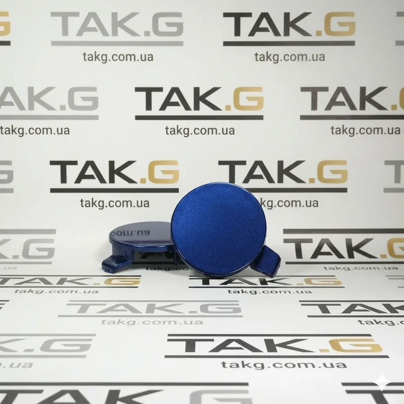 1493746-13-A: Заглушка крюка переднього бампера синя - Фото 1